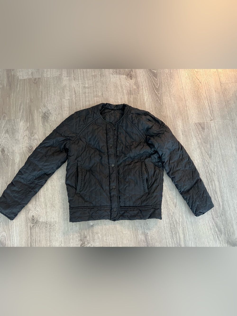 Kit and Ace Black Quilted Lightweight Jacket